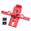 Cabinet Door Mounting Jig 3 in 1 Dual Hole Hinge Installation Position Tool Aluminum Alloy Adjustable Length Aid