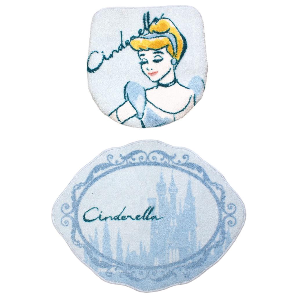 Disney Princess Cinderella Toilet Set for Heated Toilet Seat 2-Piece (SB-559-D)