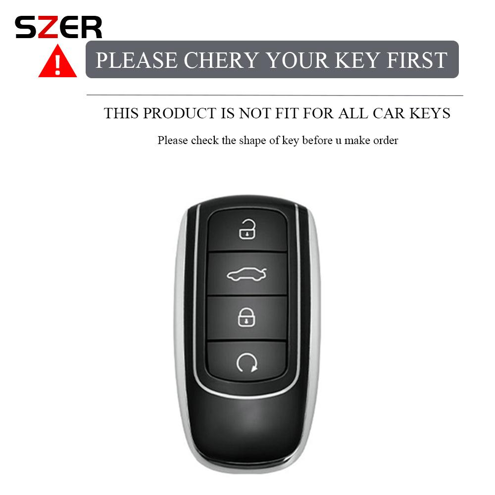 TPU Car Key Case Cover For Chery Tiggo 8 Pro Tiggo 8plus New 5 Plus 7pro Chery Tiggo 7 Pro Max Omoda 5 C5 Modod Protector Fob