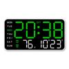 Large Digital Wall Clock Temp Date Week Display Remote Control USB Powered Table Wall-mounted Dual Alarms LED Clocks