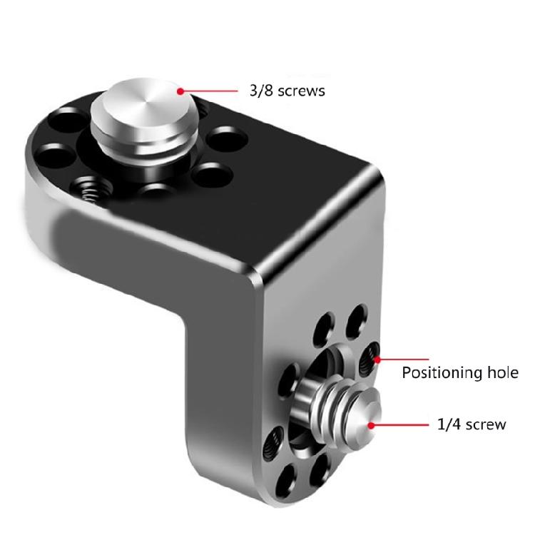 Adapter Uchwyt Mocowanie Kamery ze Stopu Aluminium Kątowy Uchwyt Przedłużający Kamerę