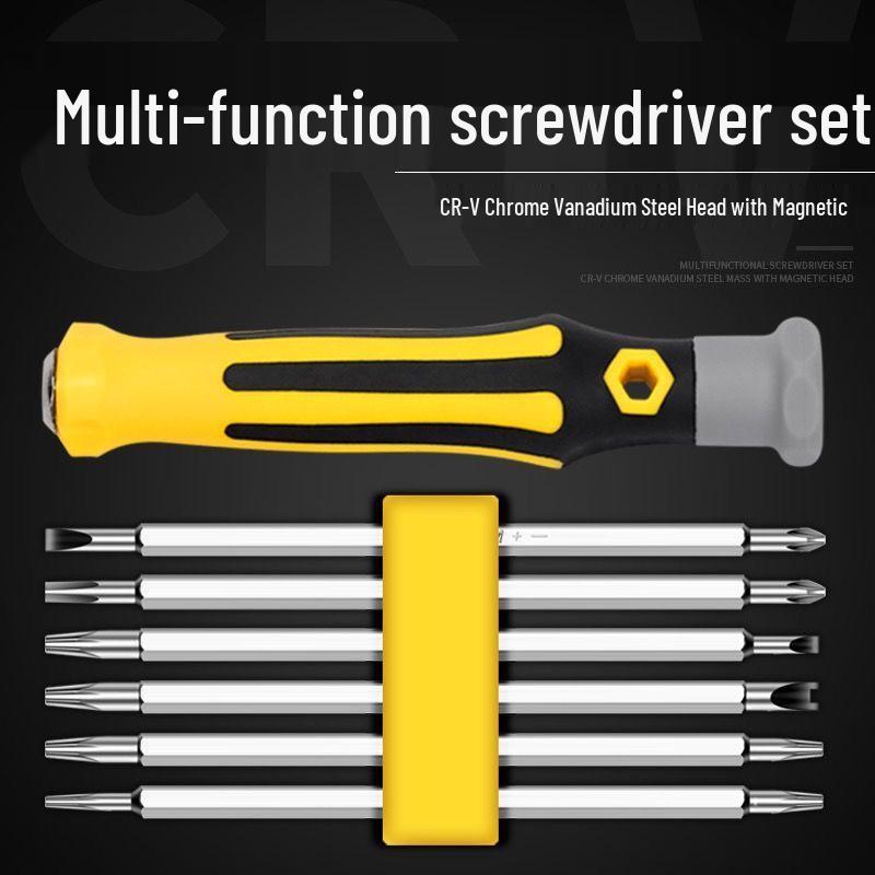 12-in-1 Magnetic Screwdriver Set with Special Shape Bits for Multifunctional Disassembly