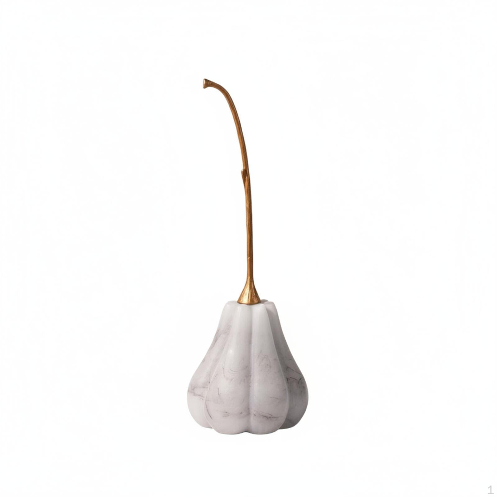 Pumpkin Ornament Abstract Sculpture Resin Ornaments for Living Room, Bookshelf, Entryway