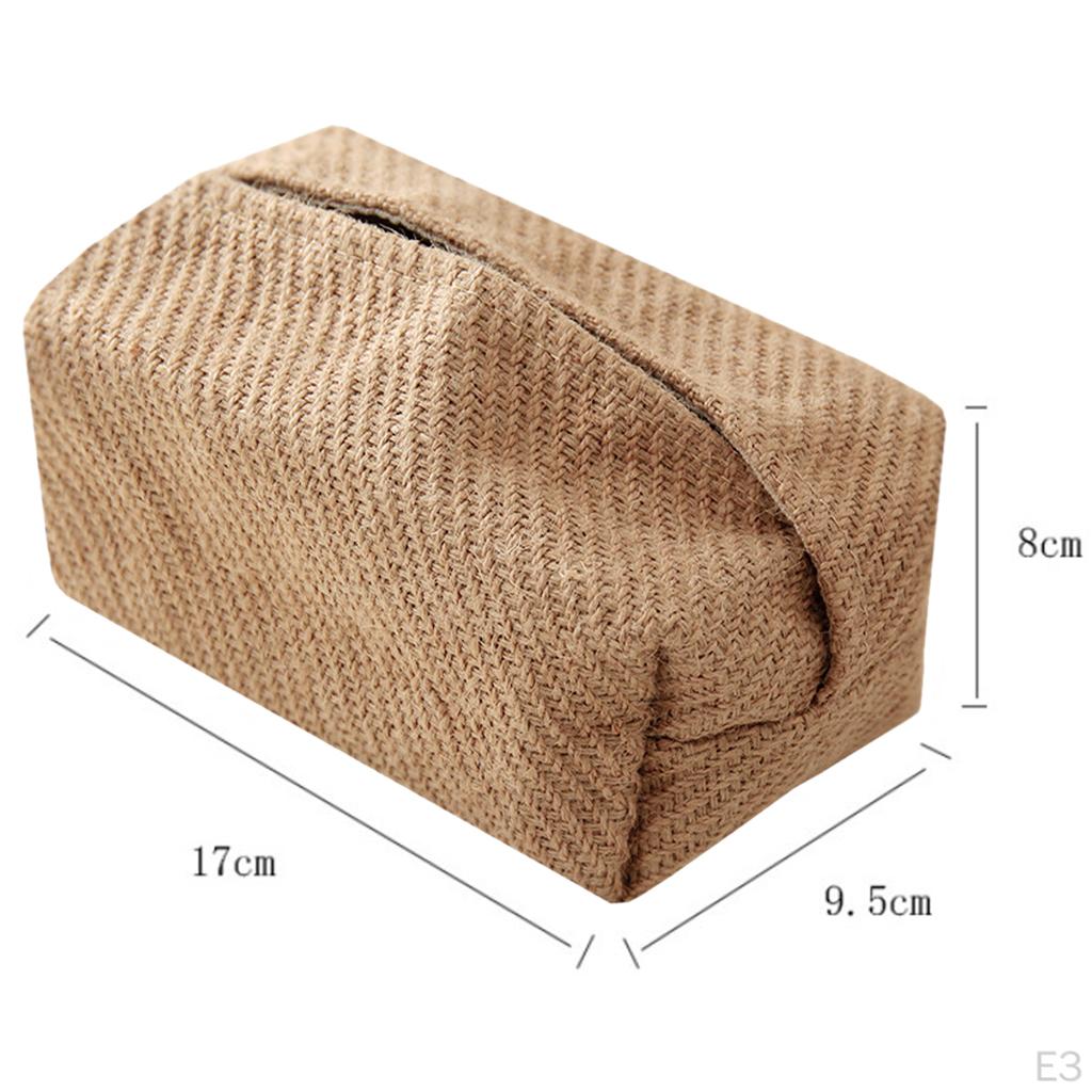Elegant Linen Tissue Napkin Holder Pumping for Dining Room Kitchen Bathroom Bedroom Countertop