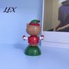 Festliche Auto-Innenraum-Accessoires Solarbetriebenes tanzendes Ornament, Kreative Armaturenbrett-Weihnachts-Cartoonfigur für den Weihnachtsmann Auto-Dekoration,