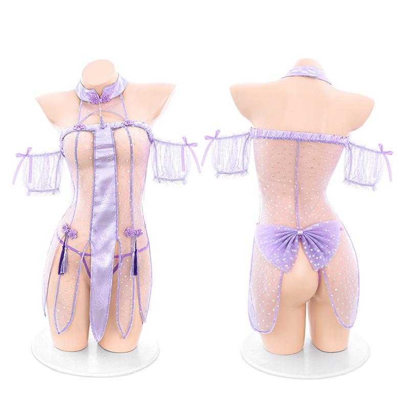 Sexy Lingerie Sexy Antique Cheongsam Bed Flirting Pajamas Uniform Suit Hot Passion Robe