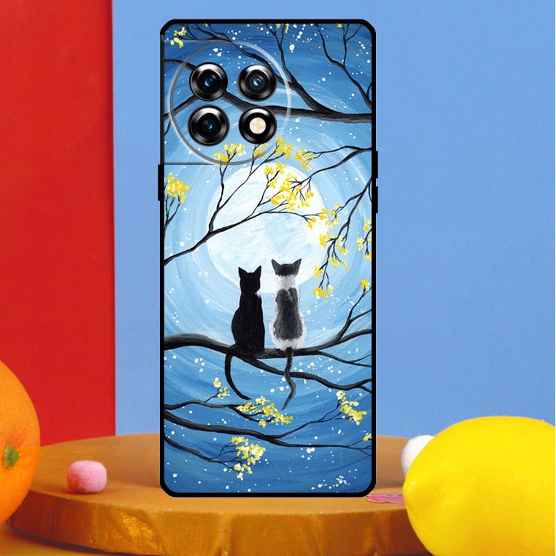 

Space Happy Cats Cover For OnePlus 13 13R 12 12R 11 10 Pro 8T 10T OnePlus Nord CE 3 2 4 Lite N30 N20 N10 Case OnePlus 10R