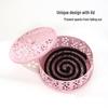 Wrought Iron Mosquito Coil Holder with Lid - Fireproof, Anti-Scald Incense Burner for Indoor Use.