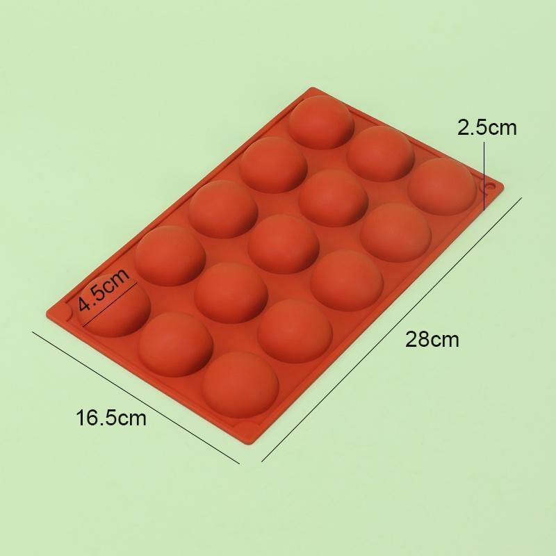 9-Hole Semi-Cylindrical Cake Mold Silicone Mousse Pastry Jelly Molds Cake Mold Baking Accessories for Baking Silicone Soap Molds