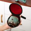 Creative 2 in 1 Tea Ceremony Teapot Set with Storage Bag Mini Travel Teapot Ceramic Quick Cup Living Room