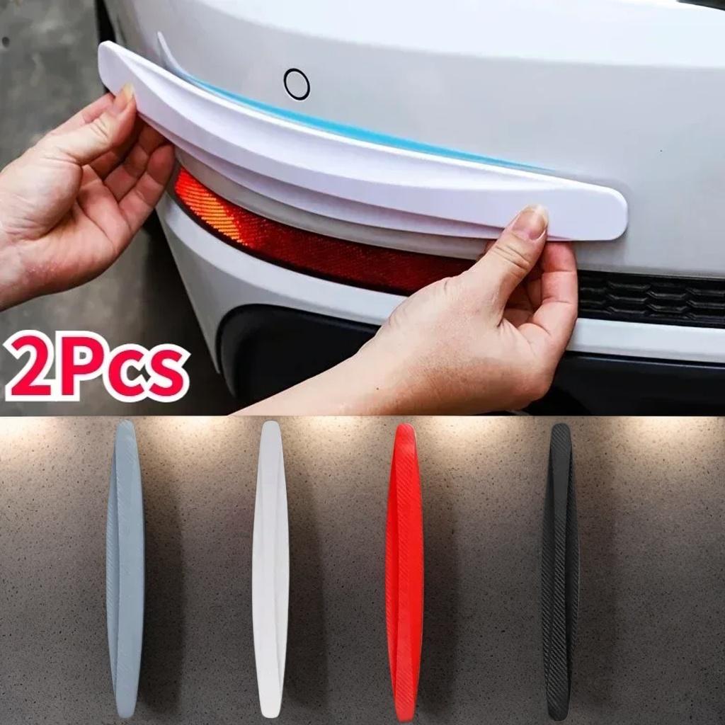 2pcs Universal Anti-Collision Stickers - Front/Rear Bumper Guards for Cars (Anti-Scratch) (Protective)