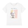 Minnie Mouse Girls My Dad is No 1 Watercolour T-Shirt