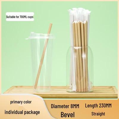 ChuyiQi Individually Wrapped Biodegradable Paper Straws