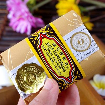 25/81/125g Bienenblume Sandelholz Akne Seife Bad Entfernen Milben Reisepaket Toilettenseifen Chinesisches altes Parfüm Aknebad