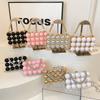 Acrylic egg box bag, European and American candy color dinner bag  new little fresh girl versatile chain bag