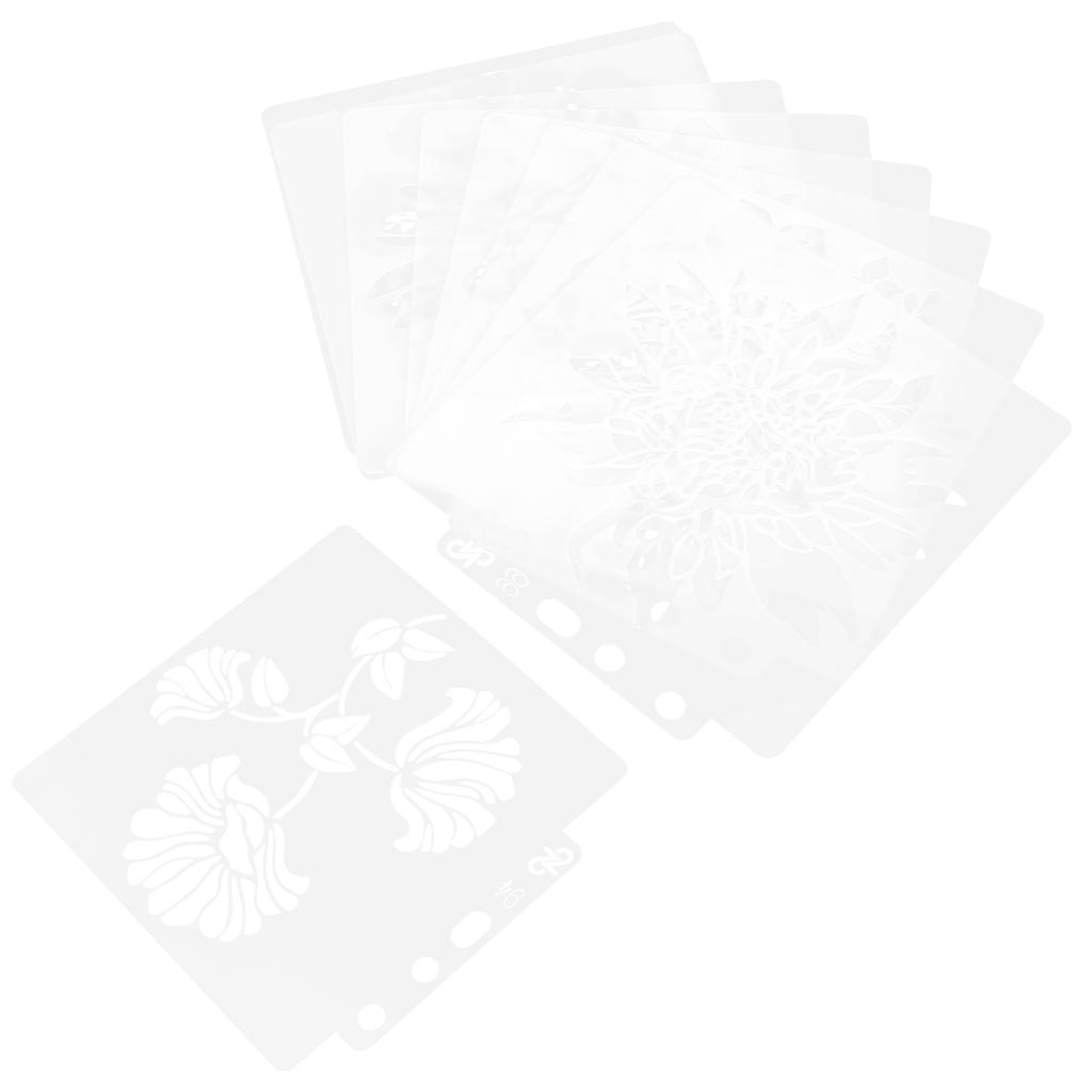 9Pcs Mandala Template Painting Drawing Stencils  Making Mold Art Craft Supplies