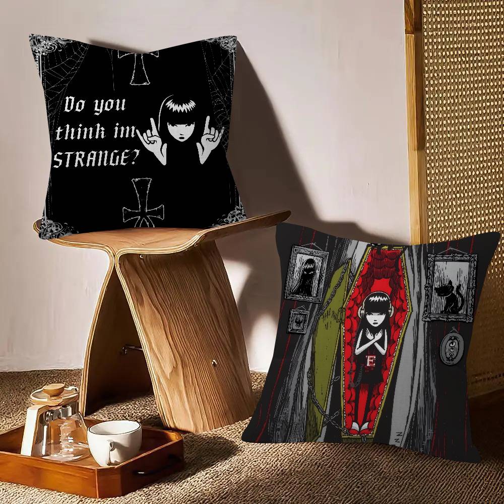 Anime Emily The Strange Pillow Anime Pillow Sofa Bed Head Pillow Cover Cushion Cover Fashion