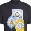 Adidas Originals Adventure FC Tee With Mountain Print Men Tops Black HR4222