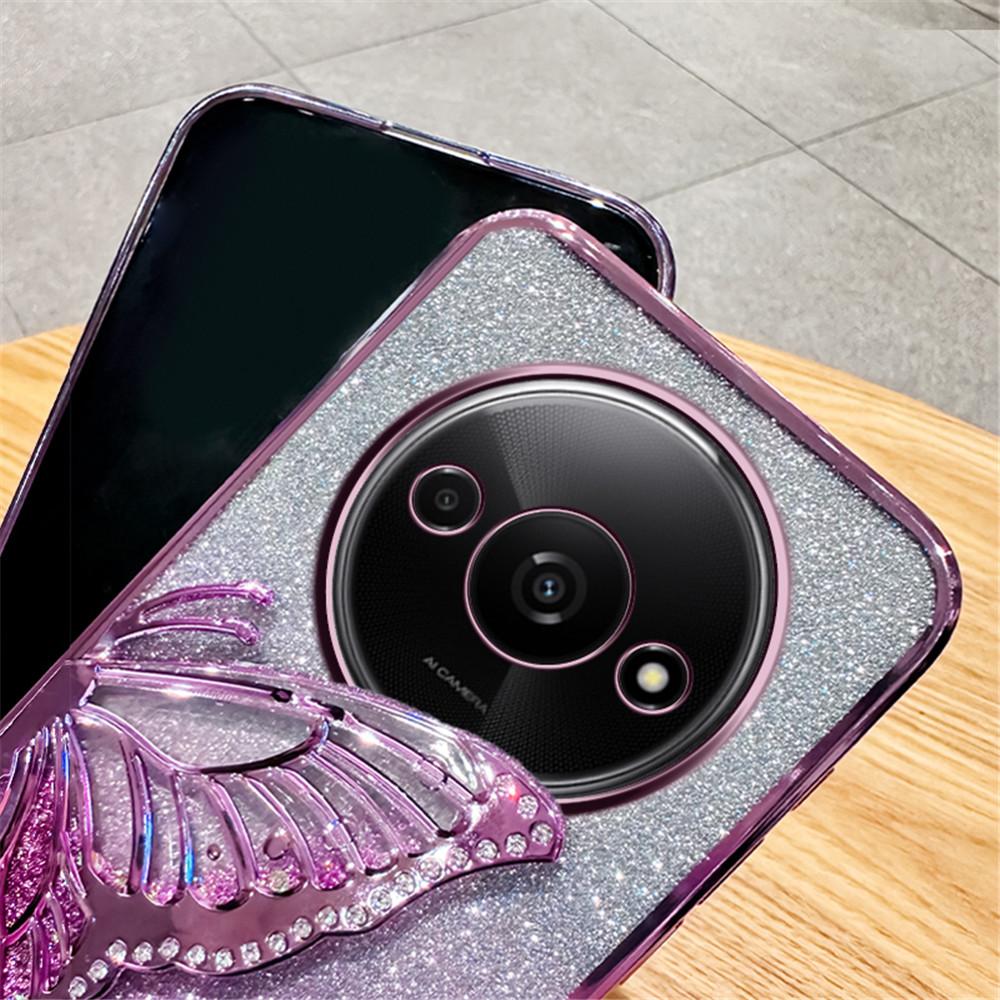 Gradient Butterfly Quicksand Phone Case For Xiaomi Redmi 9A 9C 10A 10 10C 12 13 4G 12C 13C 4G 13C 5G A3 A1 A2 Plus Soft Cover