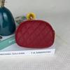New PU Leather Lady's Coin Purse Double-layers Zipper Storage Bag Clutch Bag Mom's Gift