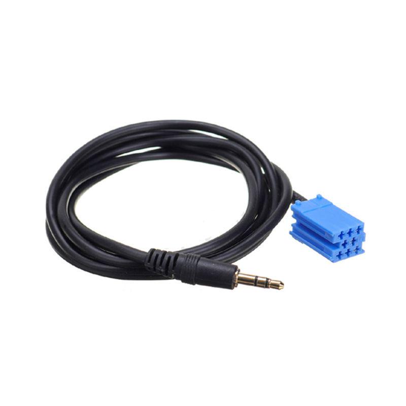 Car Stereo Aux input Vehicle Lead Cable Adaptor 3.5MM Audio Player With Two Radio Keys 150cm Fit for