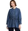 Something Round Hem Long Sleeve ST619 WHXRD Free Women's T-Shirt