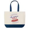 Tote Bag - PLANETEE - World's Best Site Manager - Blue Background - Cotton 40x45 Cm - Large Size
