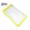 Office Bill Holder with Zipper Waterproof A6 Document Bag Smooth Durable Pencil Case Portable Stationery Case for School Transparent PP Organizer