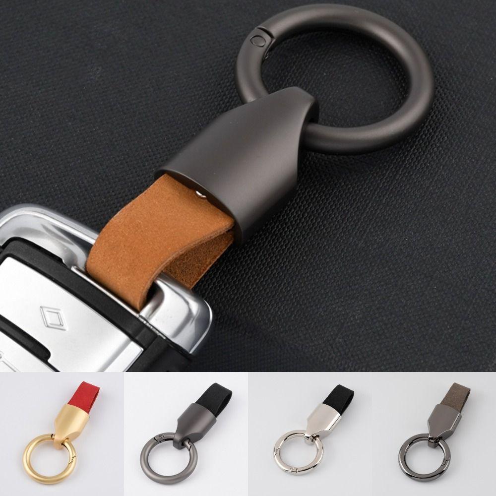 Pendant Car Key Chain Leather Keychain Fashion Car Key Ring  Accessories