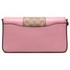 Coach Dinky Logo Coated Canvas Crossbody Shoulder Bag Medium Women Bags Brown Yellow Pink 76368-V5P2P