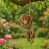 Resin Crafts Monkey Hanging Ornament Cute Animal Statue Garden Climbing Monkey Figurine Home Decor