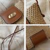 Bohemian Style Weave Shoulder Bag Mini Crossbody Bag Casual Woven Bags for Women  Makeup Bag