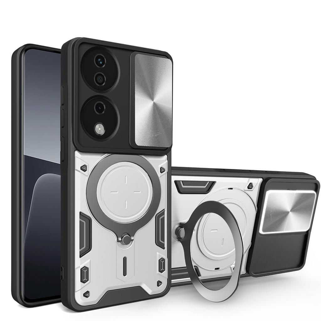 For Honor X7b 4G/90 Smart Case TPU+PC Kickstand Military Grade Shockproof Phone Cover