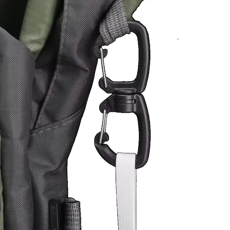 Outdoor Multi-Function Double Hook Hanger Set of 2 | Convenient Keychain, 360° Rotating Figure-8 Hook, Double Clip Quick Buckle.