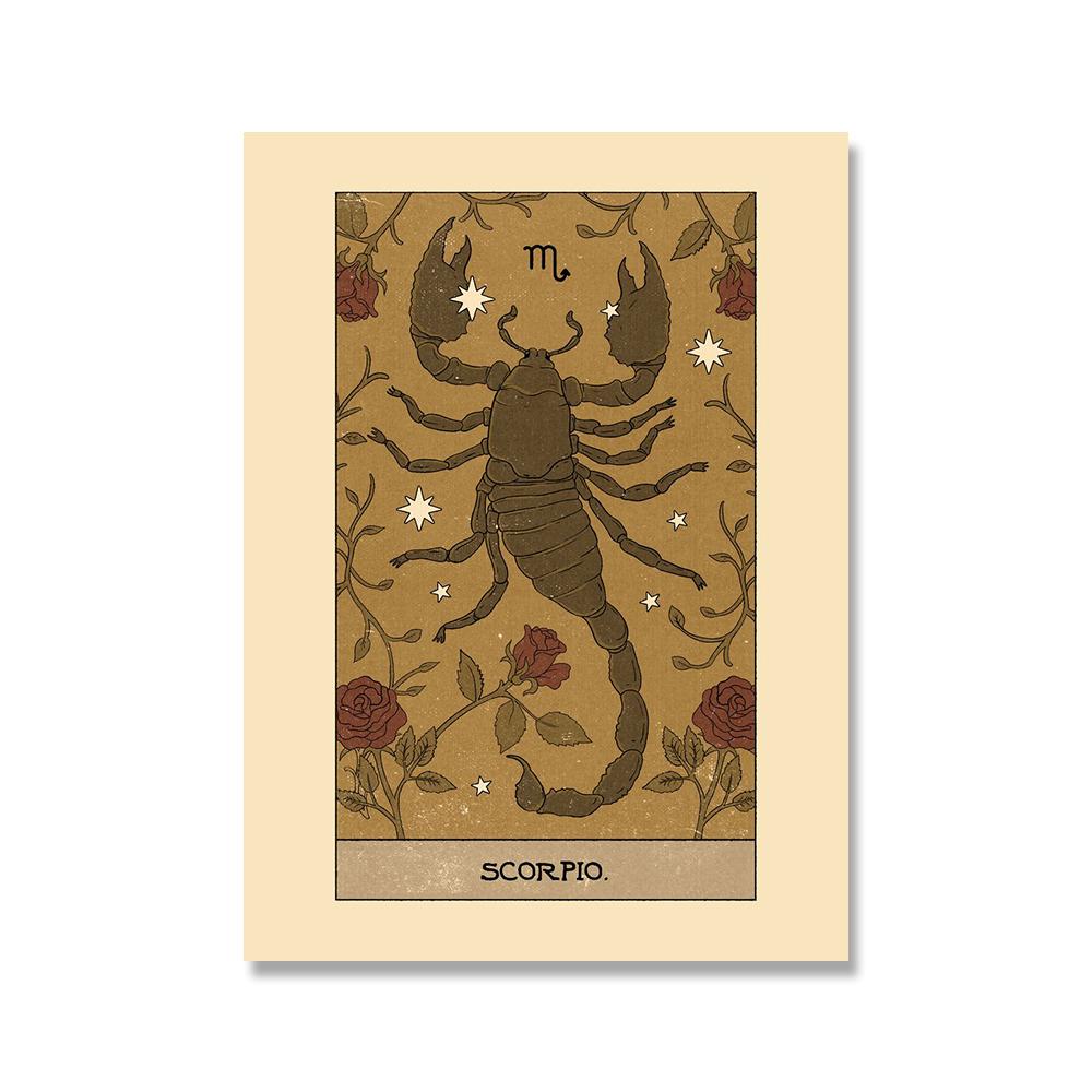 

Созвездия, астрология, миф, печать на холсте, картина в стиле ретро, ​​знак зодиака, гороскоп, настенные художественные постеры, фотографии для детской комнаты 40x50cm No Framed