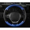 Car Steering Wheel Cover 15 inch/38 cm Soft Fiber Leather  Anti-slip Steering-Wheel Braid Stitch On Wrap With Needle Thread