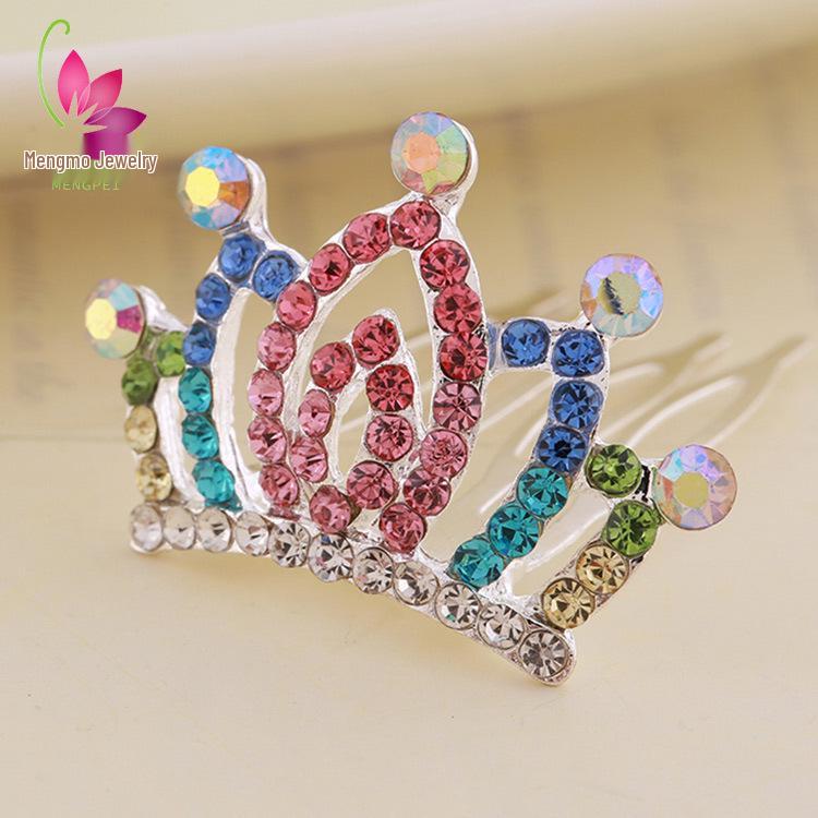 Kinder Strass Tiara Haarkamm - Perfekt für Auftritte & Geburtstage.