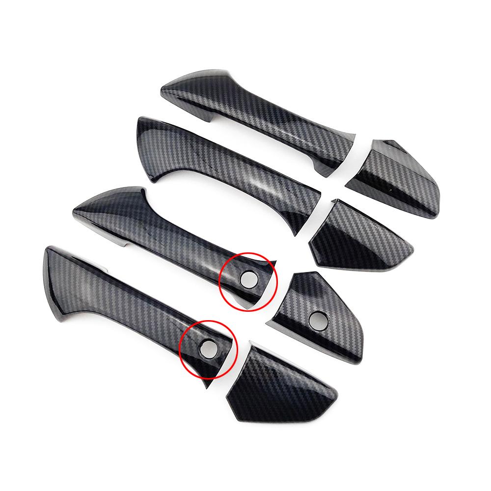 For Honda Accord 8 Gen 2008 2009 2010 2011 2012 2013 Karbonfibertrykt utvendig dørhåndtaksdeksel Trim støpt rammeramme