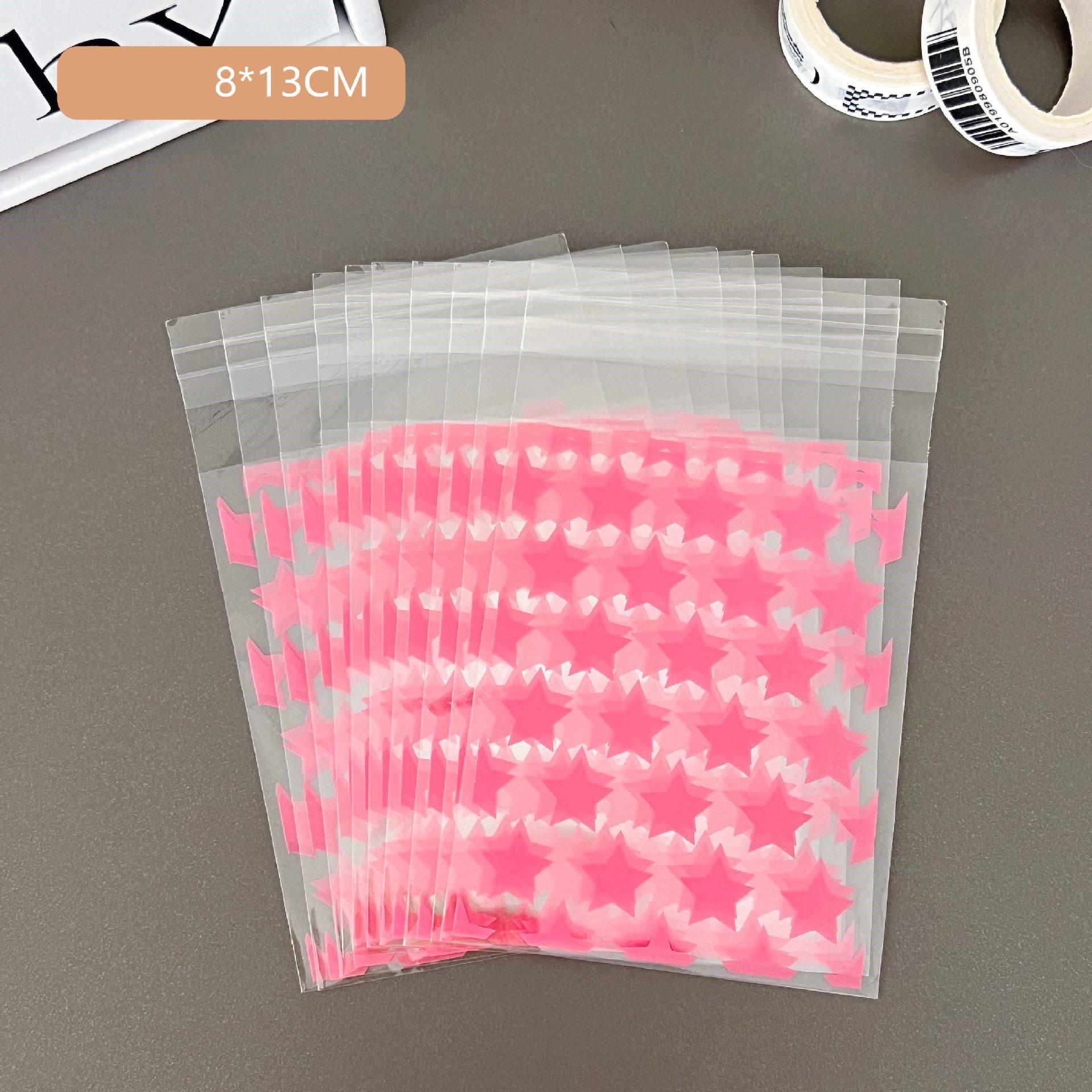 

50 шт., полиэтиленовый пакет Opp, самоклеящиеся прозрачные пластиковые пакеты, бусины, упаковка для хранения ювелирных изделий, подарочная сумка, маленький держатель для карт 8*13cm