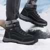 Winter Men's Boots Warm Men's Snow Boots High Quality Leather Waterproof Men Sneakers Outdoor Men Hiking Boots Work Shoes
