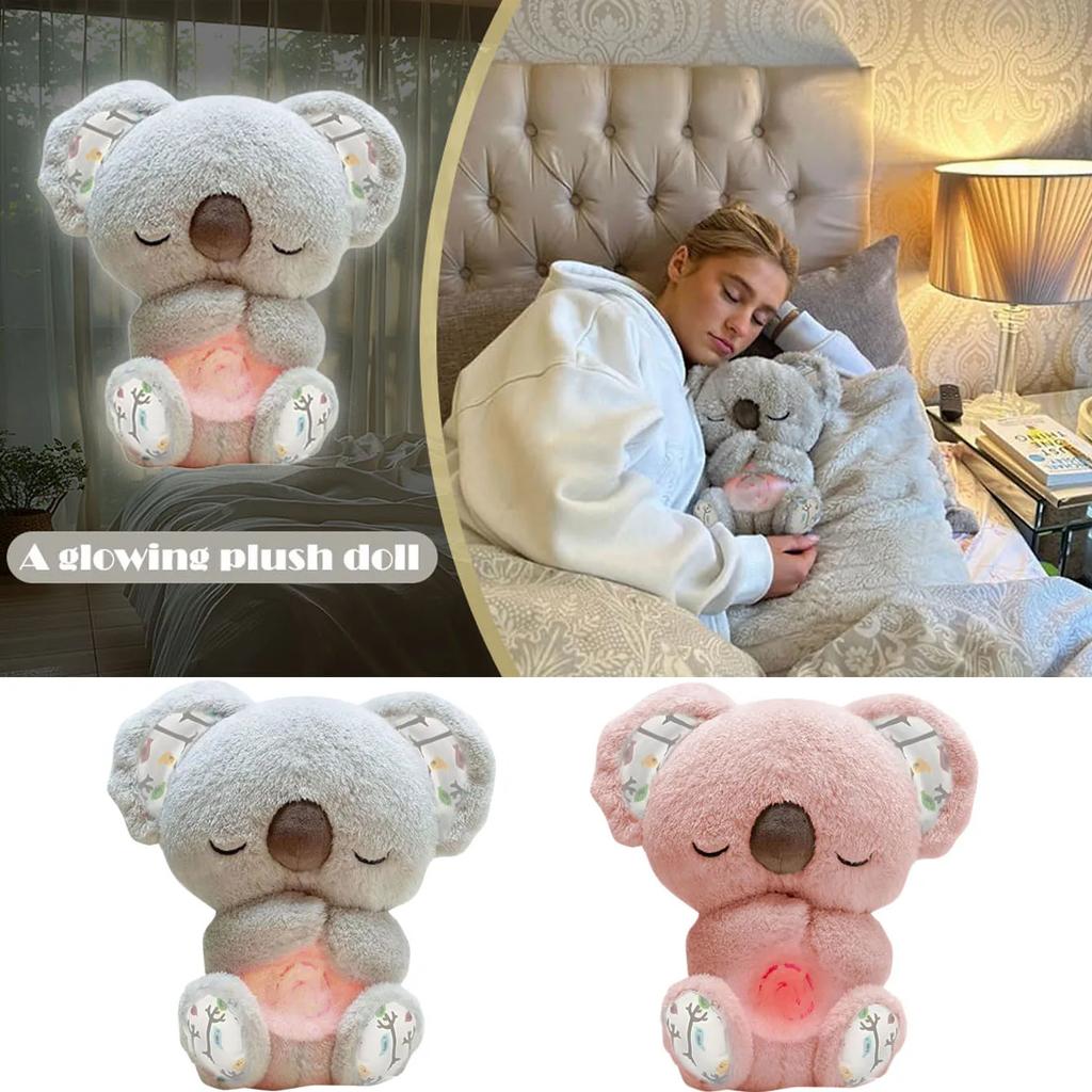 New 1Pc Evoraco Breathing Koala Plush - Soothing Stuffed Animal W/ Heartbeat, Anxiety Relief Gift For Birthday & Christmas