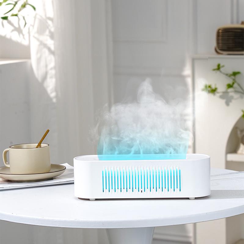 2025 Aroma Diffuser: Simulated Flame, Automatic Sprayer, Essential Oil Air Purifier & Fragrance Machine