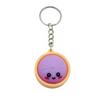 Keychain Steamed Bun Pendant Stress Relief Toy Portable Key Chain with Crisp Clicks