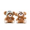 Plush Bear Pendant Keyring With Hat And Heartshaped Necklace Design Kids For