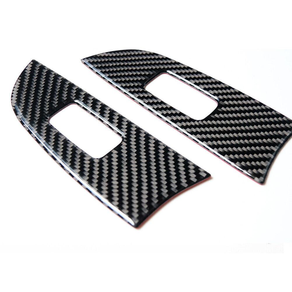 4x Carbon Fiber Interior Window Switch Panel Trim Cover For Lexus IS250 2006-10