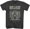 80er Jahre Retro Print T-Shirt Detroit Reise Thema Bleib deinen Überzeugungen Treu Retro Musik Kurzarm T-Shirt