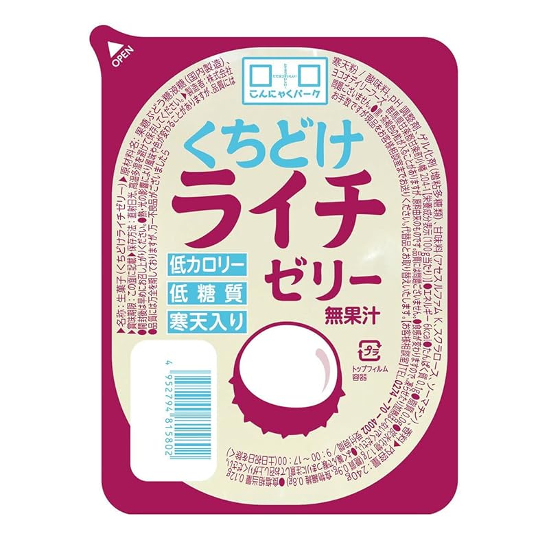

Konnyaku Park Kuchidoke lychee jelly agar jelly Mouth jelly 240g x 18 pieces