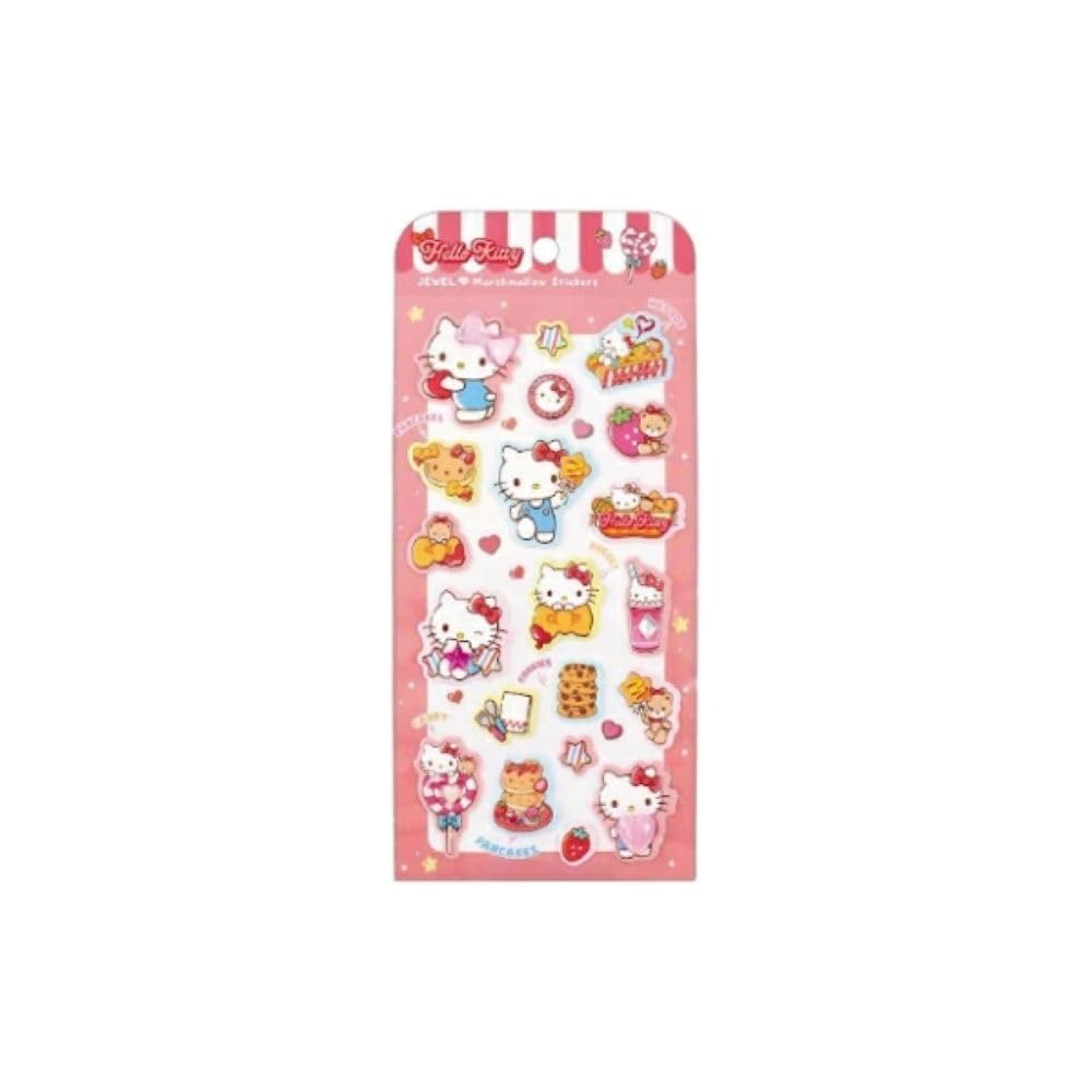 T's Factory Jewel Marshmallow Stickers Happy Diner Hello Kitty SR-5562001HK Decorative Craft Supplies