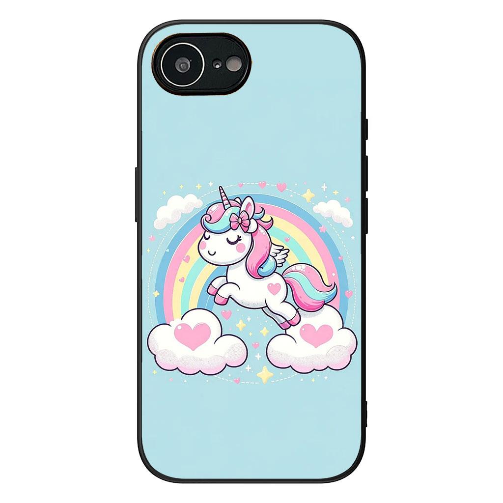 Cover for Samsung Galaxy S25 S24 S23 Fe Ultra Plus S7 Edge A05 A06 A16 A55 A15 A35 Casing Phone Case Unicorn Cartoon Horse