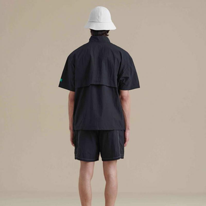 Bbc Earth Short Sleeve Anorak  Black    Patch Pocket 23ss